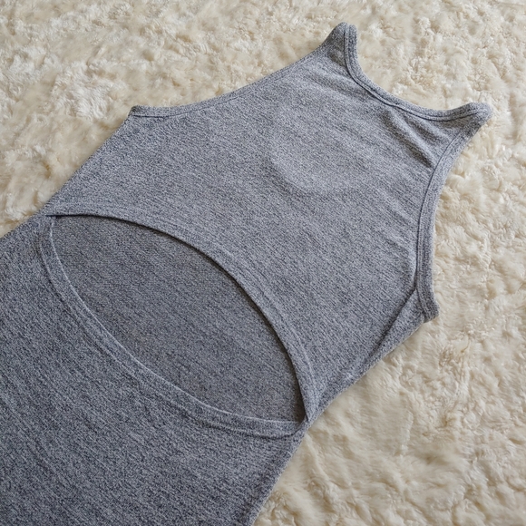 Aritzia Wilfred YASMIN Cut Out Dress Grey Small - Picture 6 of 11